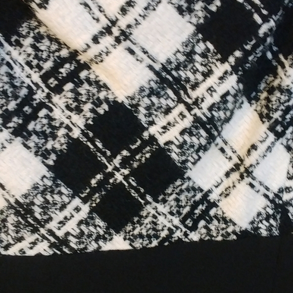 Women’s No Brand Formal Sleeveless Black And White Knee Length Dress Size XL - Picture 4 of 9